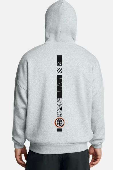 Unisex Baskılı Kapşonlu 3 İplik Hoodie Sweathirt  fm1.52GA ürün görseli