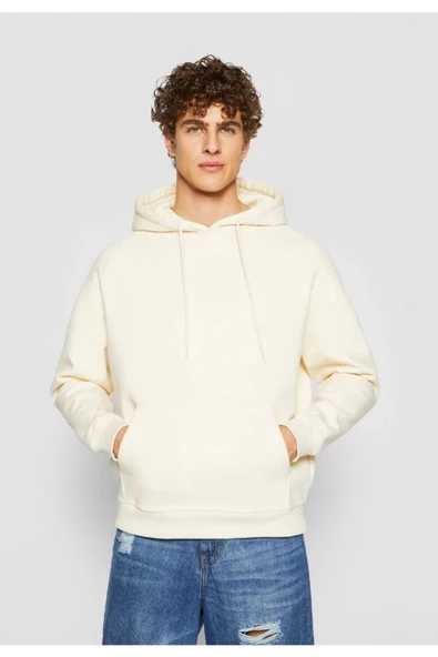 Unisex Baskılı Kapşonlu 3 İplik Hoodie Sweathirt  fm1.10BJA - 2