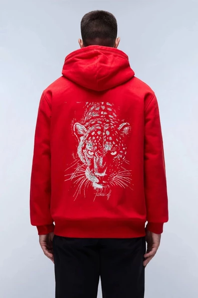 Unisex Baskılı Kapşonlu 3 İplik Hoodie Sweathirt  fm1.11KA