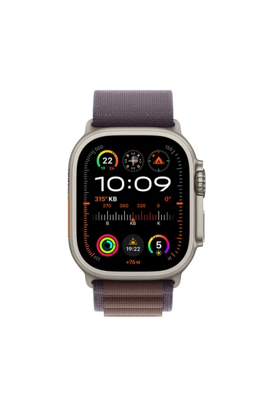 Apple Watch Ultra 2 (49 mm)  Titanium İndigo Alpıne Loop  Akıllı Saat (Apple Türkiye Garantili) - 2