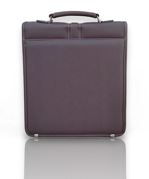 Dikey Deri Evrak Çantası Anahtar Kilitli A4 Uyumlu 8683255013685 - 10