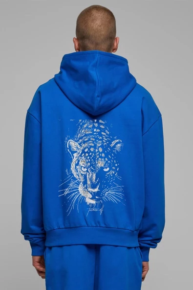 Unisex Baskılı Kapşonlu 3 İplik Hoodie Sweathirt  fm1.11MA ürün görseli 1