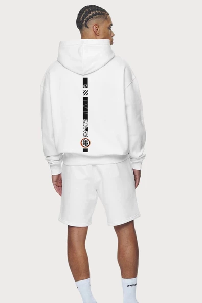 Unisex Baskılı Kapşonlu 3 İplik Hoodie Sweathirt fm1.52BA