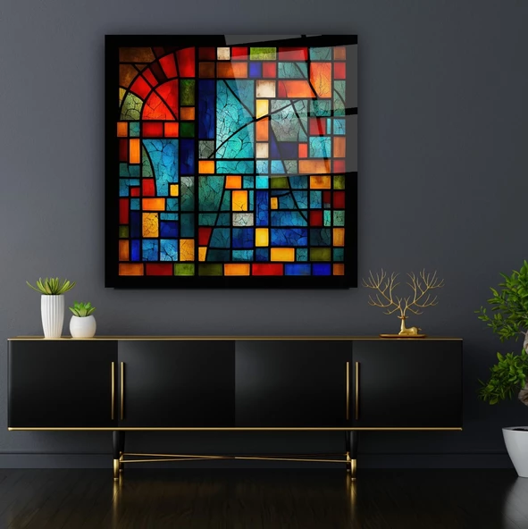 Vitray Cam Tablo | Hediyelik, Dekoratif, Ofis, Mutfak - Resim 5