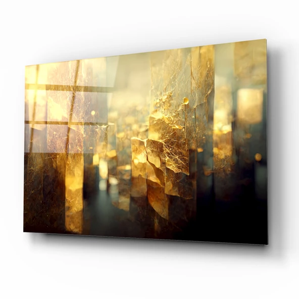 Soyut Cam Tablo | Hediyelik, Dekoratif, Ofis, Mutfak - 2