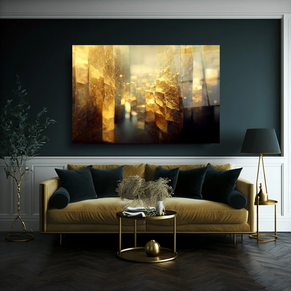 Soyut Cam Tablo | Hediyelik, Dekoratif, Ofis, Mutfak - 6