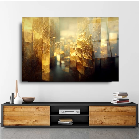 Soyut Cam Tablo | Hediyelik, Dekoratif, Ofis, Mutfak - 4