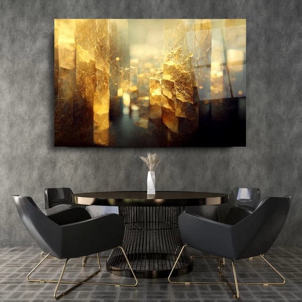 Soyut Cam Tablo | Hediyelik, Dekoratif, Ofis, Mutfak - 5