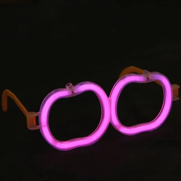 Nessiworld   Glow Stick Elma Gözlük - Glow Partisi Gözlüğü - Glow Stick Gözlük 12 Adet