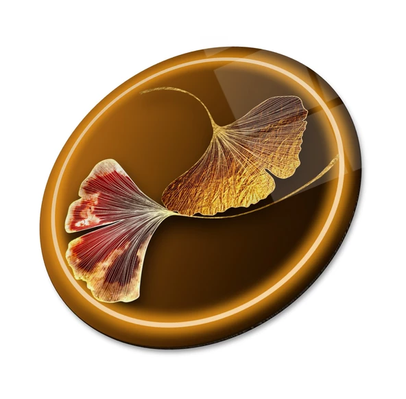 Gold Yaprak Yuvarlak Cam Tablo | Hediyelik, Dekoratif, Ofis, Mutfak - 2