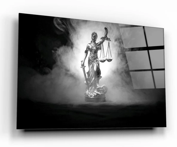 Themis Heykeli Cam Tablo | Hediyelik, Dekoratif, Ofis, Mutfak