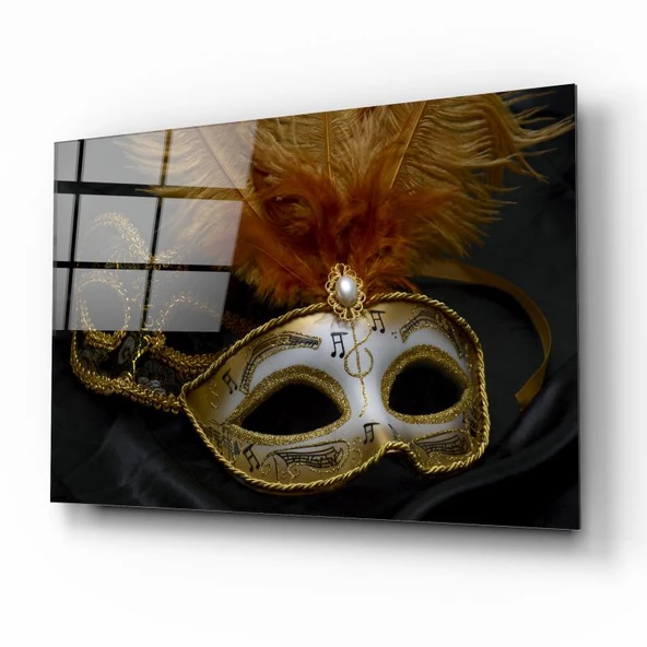 Maske Cam Tablo | Hediyelik, Dekoratif, Ofis, Mutfak - 2