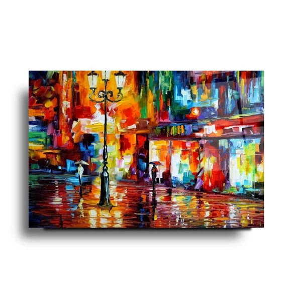 Yağlı Boya Cam Tablo | Hediyelik, Dekoratif, Ofis, Mutfak - 3