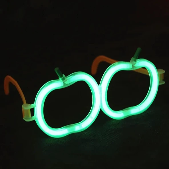 Nessiworld   Glow Stick Elma Gözlük - Glow Partisi Gözlüğü - Glow Stick Gözlük 12 Adet - 3