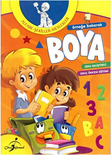 Örneğe Bakarak Boya- Alfabe-Şekiller-Meslekler