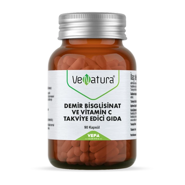 Venatura Demir Bisglisinat ve Vitamin C 90 Kapsül ürün görseli