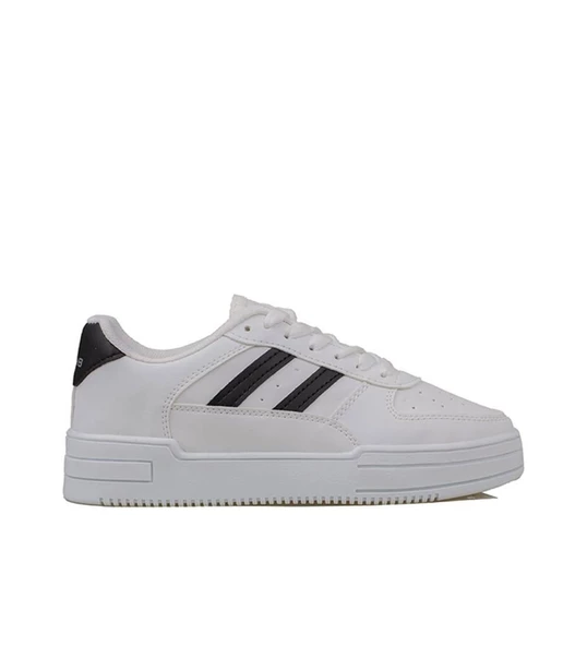 Beyaz-Siyah Sportline Kadın Sneaker - 3