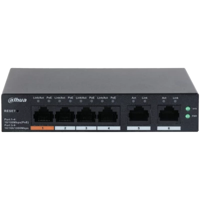 DAHUA CS4006-4ET-60 4 PORT 4XGE-2XGE YÖNETİLEBİLİR 60W POE SWİTCH - 2