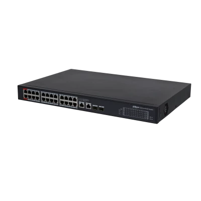 DAHUA PFS3228-24GT-360 24 PORT 24XGE-2XGE-2XGE/SFP 360W POE SWİTCH ürün görseli 1