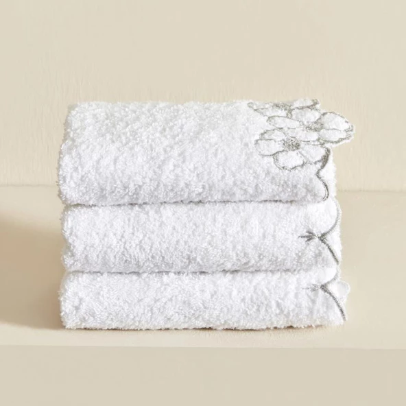 Karaca Home Vindy Silver 3Lü Havlu Seti - 2