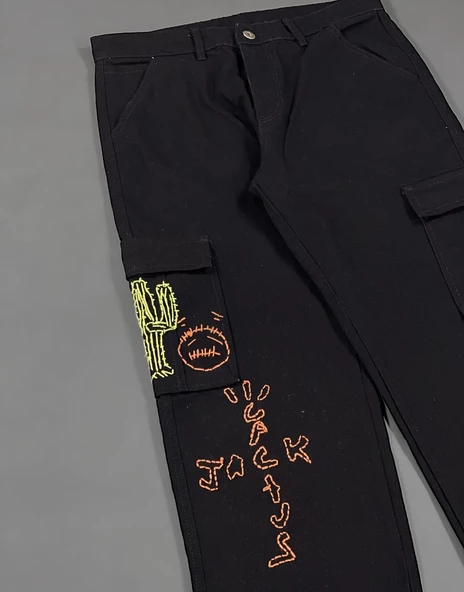 Jack Cactüs Baggy Kargo Designer Pantolon - 3
