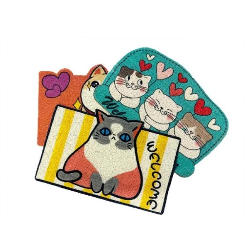 Periboia Sevimli Hayvan Tasarımlı Kapı Paspası ürün görseli 1