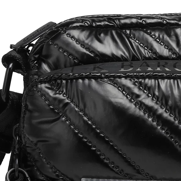 21K Barcelona Parlak Kumaş Askılı Kadın Postacı Çantası 3256 - Resim 11