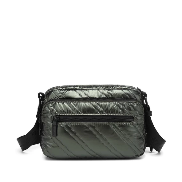 21K Barcelona Parlak Kumaş Askılı Kadın Postacı Çantası 3256 - Resim 4