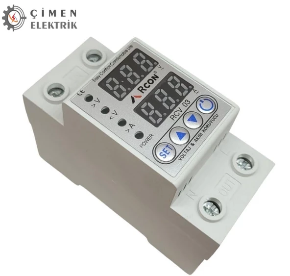 RCON RCV 03 Voltaj Ve Akım Koruma  Regülatörü 220V - 2