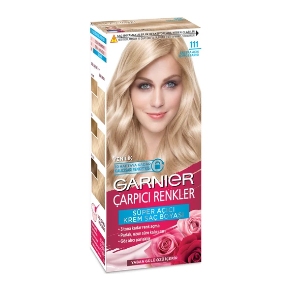 Garnier Çarpıcı Renkler 111 Ekstra Açık Gümüş Sarıs ürün görseli 1