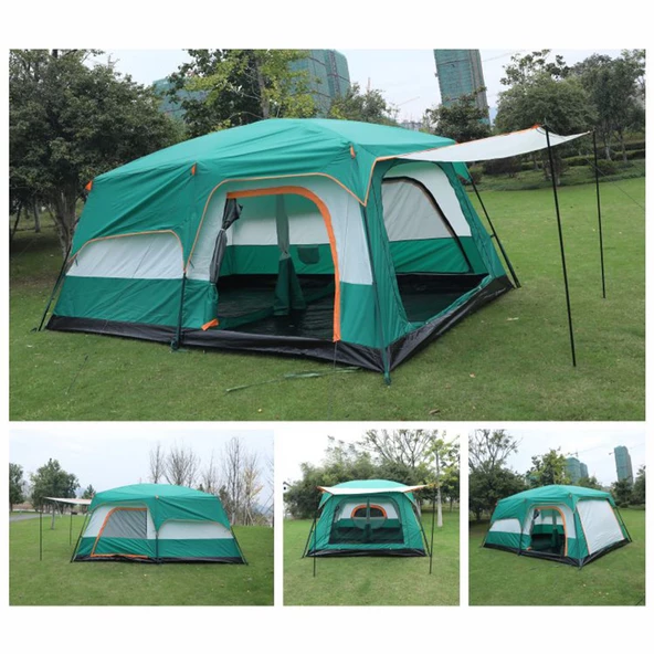 Yek Outdoor 8-10 Kişilik Lüx Kamp Çadırı 430x305x203cm - 5