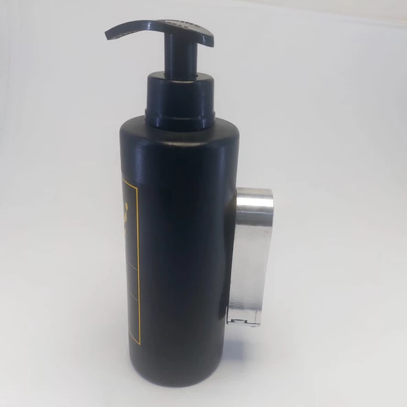 Kilitli Kapak Metal Askı Aparatı Dahil Pompalı 350 Ml Duş Jeli Otel Pansiyon Hastane Spor Salonu Misafirhane - 2