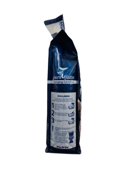 Pee&Go Clumping Cat Litter Strongest Clumps (Limon-Çiçeği Kokulu) - 5