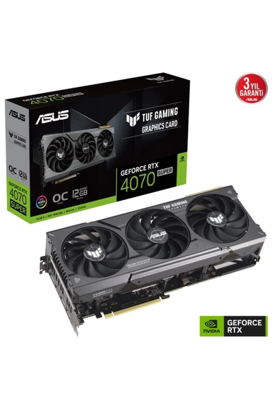 TUF Gaming GeForce RTX 4070 Super 12GB GDDR6X OC Edition 192 Bit DLSS 3 Ekran Kartı