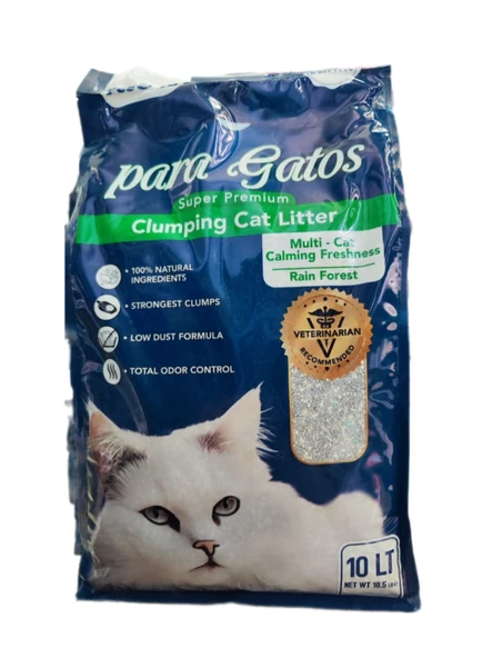 Pee&Go Clumping Cat Litter Multi-Cat Calming Freshness-Rain Forest (Yağmur-Orman Kokulu)