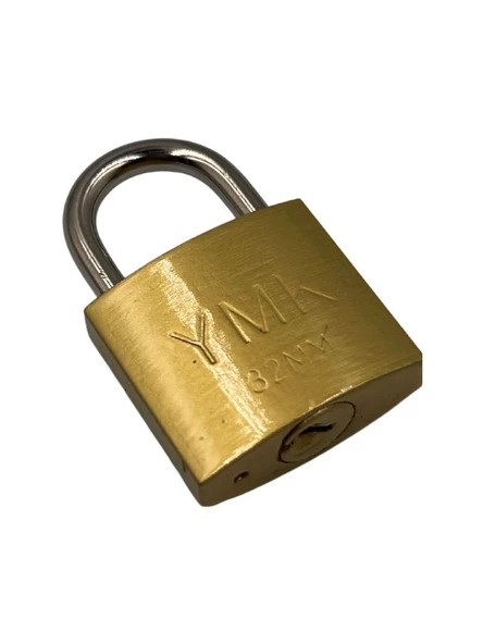 YMK Sarı Asma Kilit 32 MM YMK-1232B - Resim 2