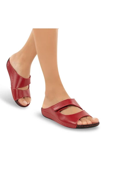 Muya Solena 31128-005 Orthopedix Kadın Terlik Kırmızı