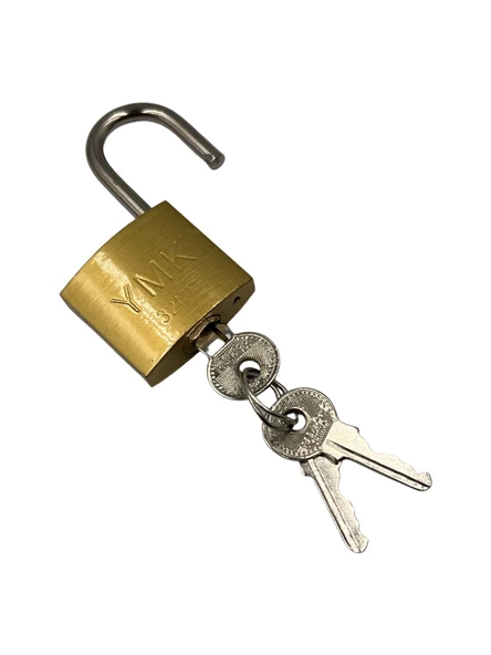 YMK Sarı Asma Kilit 32 MM YMK-1232B - Resim 3