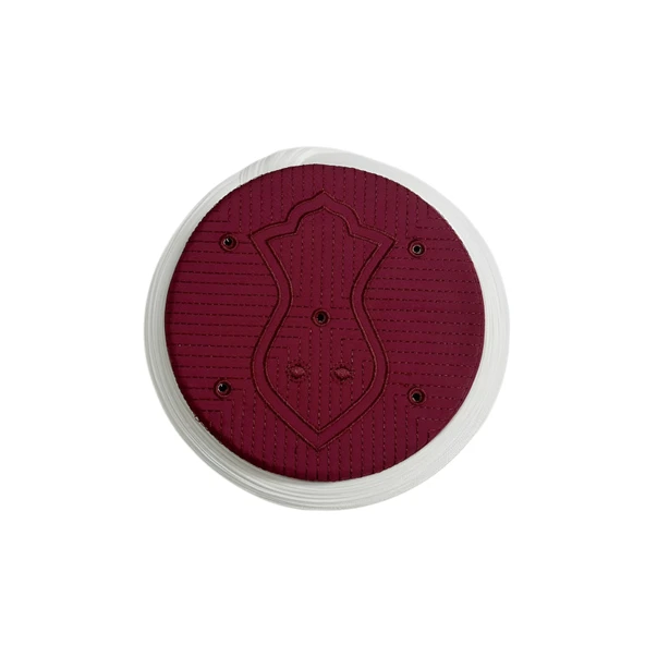 Namaz Sarığı Beyaz Kumaş Bordo Takke Nali Şerif 4 metre - 2