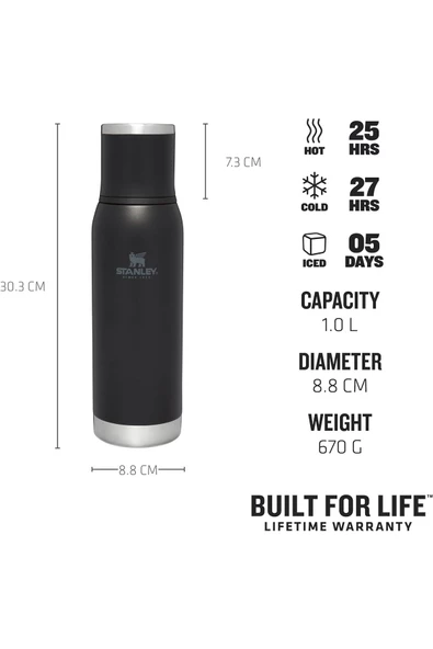 Stanley The Adventure To-Go Bottle 1.0L / 1.1 QT Black - 2