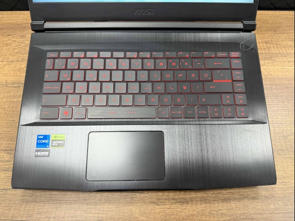 MSI Thin GF63 12UC-673TR Intel Core i5 12450H 16GB RAM 512GB SSD W11 RTX3050 15.6" FHD 144Hz (İKİNCİ EL) - 2