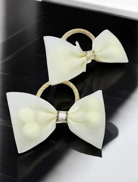 İçi Ponponlu Kız Çocuk Toka - Resim 2