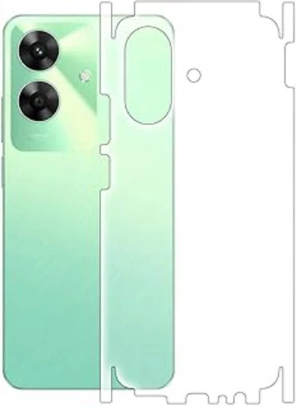 Realme C61 ile Uyumlu MAT TPU Arka Kaplama 360