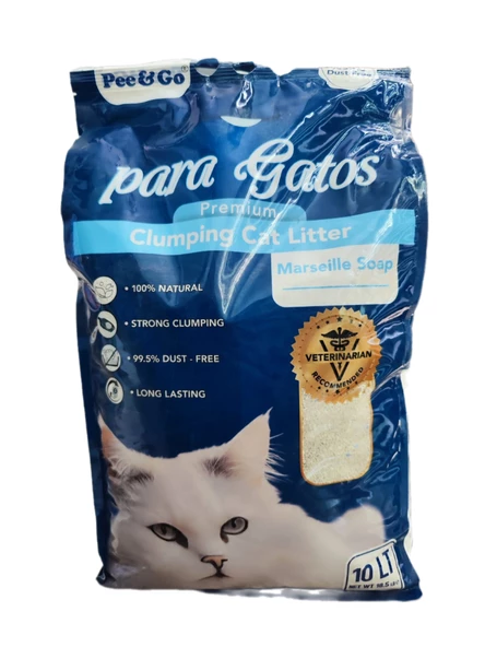 Pee&Go Clumping Cat Litter Marseille Soap (Marşel-Sabun Kokulu) - 3