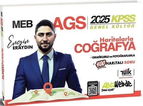 2025 MEB AGS KPSS Haritalarla Türkiye Coğrafya HocaWebde Yayınları
