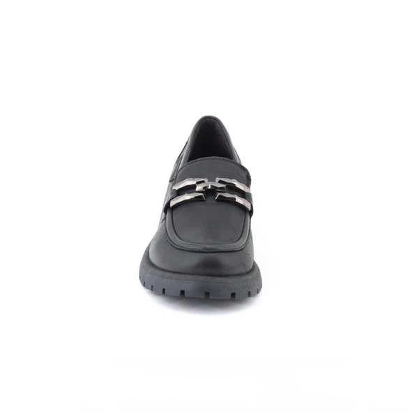 MAMMAMİA 24KA-3235 KALIN TABAN KADIN DERİ LOAFER AYAKKABI - 8