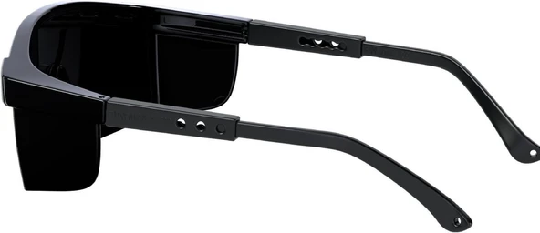 Baymax Iş Güvenlik Gözlüğü Ayarlı Kaynakçı Koruyucu Gözlük Siyah - 4