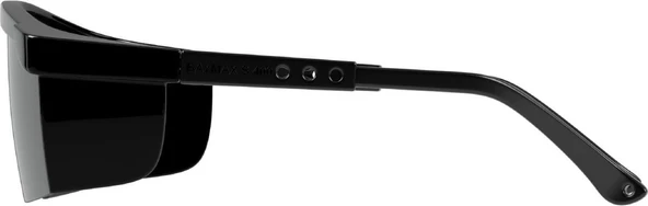 Baymax Iş Güvenlik Gözlüğü Ayarlı Kaynakçı Koruyucu Gözlük Siyah - 2