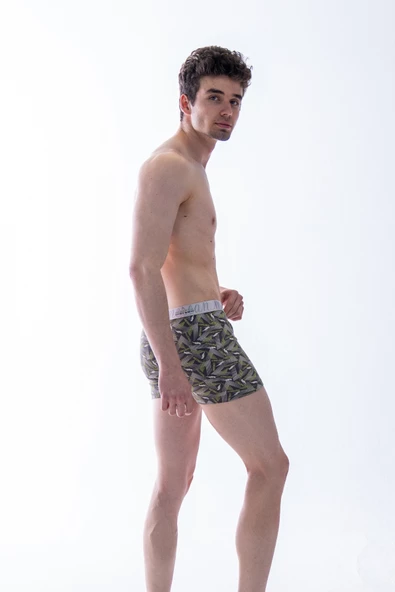 Mercan Erkek Çok Renkli 3'lü Likralı Pamuklu Boxer (SİYAH LACİVERT PERFECTION) - 2