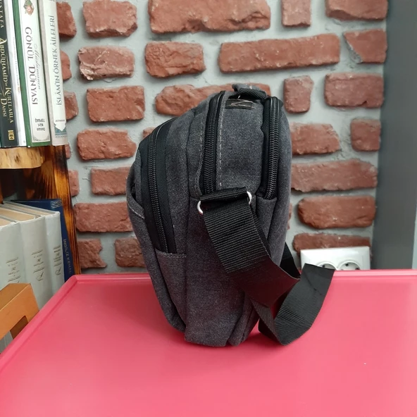 Escape Kanvas Antrasit Omuz Çantası 3505 Gvn-0072 - 3